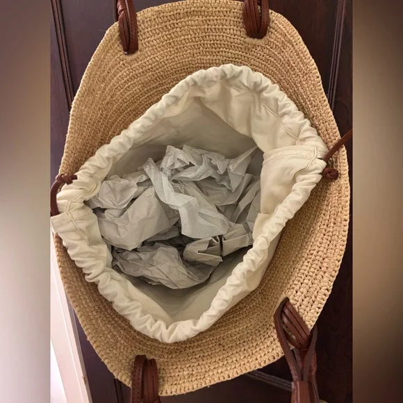 EUC Sézane Justine basket bag - Picture 6 of 8